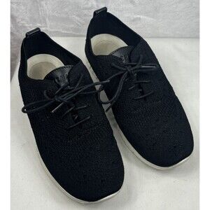 Cole Haan Zero Gravity Women's Knit Shoe Lace Up Black Size 7.5